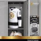 Hockey Car Air Freshener by HookUp - 50 Pack - Black Gold Scent (Extra Strong) | Unique Hockey Gift for Players, Coach, Fans | Hanging Car Accessory with Long Lasting Fresheners Smell