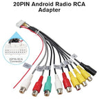 Android Stereo Harness Kit, Car Radio Wire Harness with 16Pin ISO Stereo Adapter,20Pin RCA Harness,4Pin 6Pin USB Cable,10Pin Backup Camera Cable,GPS Antenna