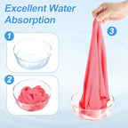 HARFINGTON 4 Pack Microfiber Cleaning Cloth, 28" x 12" Multi-Functional Cleaning Towels Reusable Absorbent Rags for Car Wash Kitchen Household Window Clean, Rose Red
