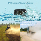 AHD 1080P, 7" Wired Monitor Rear View Reverse Backup Night Vision Camera System, Waterproof IP 69k Camera for Agriculture Farm Tractor, Truck, Forklift, Heavy Equipment, Excavator, Skid Steer