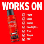 Mothers Speed Foaming Bug & Tar Remover, 18.5 oz. Aerosol — Fast-Acting, No-Drip Foam for Bug Splatters, Bird Droppings, Tar, Sap & Road Grime — Safe on Paint, Chrome, Glass, Plastic, PPF (16719)