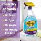Invisible Glass 92194-4PK Premium Glass and Window Cleaner Spray – Cleans Glass, Windows, Mirrors, Shower Doors, and More – Streak-Free, Ammonia-Free, Tint-Safe – 32 fl oz (Pack of 4)
