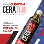 Glidecoat Ceraglo Polymer-Infused Soap - Ceramic Foaming Car Soap and pH Neutral Boat Cleaner - Aftercare Wash for Ceramic Coating - Increased Durability with Added Polymer Protective Layer (32oz)
