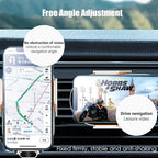 Wireless Car Charger with 360° Rotatable Retention Clip, Anti-Shake Air Vent Phone Holder, Auto-Clamping Car Phone Mount Fit for 4.7-7.2 Inch Width Magnetically Chargeable Phones (Black)