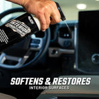 Slick Products Multi-Surface Interior Conditioner – Cleans & Conditions Vinyl, Plastic & Leather – Non-Greasy Car Interior Cleaner & Protectant – Fresh New Car Scent – 16 oz.