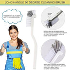 18Pcs Crevice Gap Cleaning Brush,Door Window Track Groove Corner Crevice Cleaning Brushes for Cleaning Window Grooves, Bathroom, Toilet Corner, Kitchen, Faucet, Sink (18Pieces)