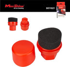 Maxshine Universal Tire Shine Applicator with Protective Cover – Black Foam Pad with Comfortable Grip – Mess-Free Handling, Even Tire Dressing & Coating – Auto Detailing Applicator Tool