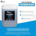 Image Wash (5-Gallon) Platinum Wash Car Soap Concentrated pH-Neutral Foam Soap for Foam Cannon & Bucket wipe Safe for Wax Ceramic Coatings High Lubricity Biodegradable Formula with Bubble Gum Scent