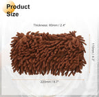 HARFINGTON Car Wash Sponge 8.7" x 4.3" Chenille Microfiber Mitt Scratch-Free Absorbent Scour Scrubber Cleaning Sponge for Washing Detailing on Cars, Trucks, SUV, Boats, RVs, Coffee
