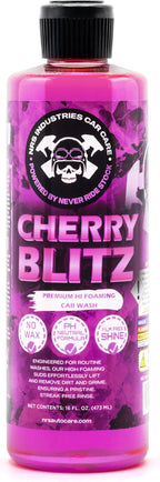 16oz Cherry Blitz Foaming Car Wash Soap | pH-Neutral Shampoo for Foam Cannons, Buckets & Pressure Washers | Safe for Ceramic & Waxed Finishes | Spot-Free Shine for Cars & Trucks