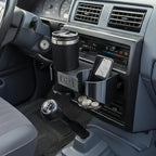 Center Console Cup Holder & Coin Tray Insert Compatible with Nissan D21, Interior Dashboard Ashtray Replacement Upgrade for Hardbody Pickup Truck, Secure Fit Drink Organizer
