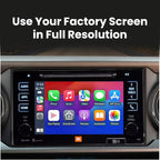 Wireless/Wired Adapter for CarPlay Android Auto Compatible with Toyota Tacoma 2014-2019 Entune 2.0 High Definition Audio High Screen Resolution.