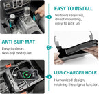 3PCS Center Console Organizer Combo Kit Compatible with 2018-2026 Jeep Wangler JL JLU 4xe Rubicon Sahara & Gladiator JT Accessories, Insert/Hanging Armrest Storage Box & Gear Shift Side Tray