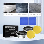 Ceramic Wax Cream for Cars, Strong Protection Car Coating Polishing Wax, Auto Car Scratch Repair Remover Paste with Sponge(2Pcs)