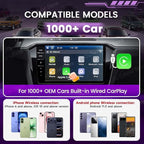 CarlinKit CP2A Pro AI Box – Convert Wired CarPlay to Wireless & Android Auto Supports Mainstream Streaming Video(Built-in)