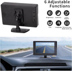 B-Qtech Car Backup Camera Monitor System Rear View Reverse Camera Waterproof Night Vision DIY Guide Lines LCD 1080P Display for Cars Truck Off-Road SUV Van Jeep UTV