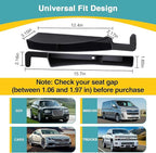 2pcs car seat Gap Filler,car seat Gap Filler Organizer, car Organizer for seat Gap with 2 Storage Areas,Carbon Black