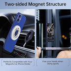 SYNCWIRE Magnetic Phone Ring Holder for MagSafe, 360° Rotation Cell Phone Grip Stand Finger Ring Kickstand Two-Sided Magnet Compatible with iPhone 17 Pro Max 16 15 14 13 12 MagSafe Accessories
