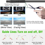 Rohent Backup Camera Monitor HD 1080P Night Vision Waterproof Car Truck License Plate Back Up Rear View Reverse Cam Kit DIY Gridlines R1