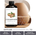 Brooklyn Botany Cedarwood Essential Oil - Huge 4 Fl Oz - 100% Pure and Natural - Premium Grade with Dropper - for Aromatherapy and Diffuser