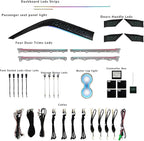 for Toyota Camry 2018-2023 Interior Ambient Lighting Kit, RGB LED Car Atmosphere Light, Custom Vehicle Specific Fit (Galaxy)