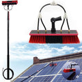 Telescopic Rod Cleaning Brush,Window Cleaner Kits,Glass Cleaning Brush,Hose Inlet Rods,Tools for Cleaning Photovoltaic and Solar Panels,7.2M (6M)