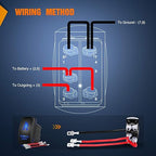 Nilight Sasquatch Lights Rocker Switch 5Pin Laser On/Off LED Light 20A/12V 10A/24V Switch Jumper Wires Set for Jeep Boat Trucks