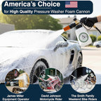 DBR Tech® Foam Cannon for Pressure Washer | Pro-Grade, 1.1mm Orifice, 1000-4000 PSI, Orange