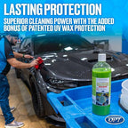 Optimum No Rinse Wash and Wax – Rinseless Car Wash Formulated with Carnauba Wax with UV Protection - For Cars, RVs, Trucks, Motorcycles and more (8 oz.)