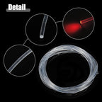 ACROPIX 5mm 0.20" 5m 16.40ft Universal Glow Optic Fiber Cable Car Light Decoration Clear - Pack of 1