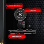 WXRYLYN 2025 2024 Wrangler JL Gladiator Dash Magnetic Phone Mount for 2024 2025 J eep Wrangler JL 4xe Gladiator Metal Dash Platform Magnetic Phone Mount 2024 Wrangler Cell Phone Holder-Driver Side