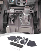 Hoolcar Gear Shift Center Console Organizer Side Tray Compatible with Jeep Wrangler JL/JLU 2018-2024 & Jeep Gladiator JT Truck 2020-2023 Interior Shifter Storage Box Accessories, American Flag