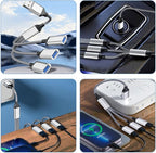 SHOWERORO Portable USB Splitter Cable Male to Female Multi-Function Hub for Laptop with Fast Data Transfer Compact Silver USB Power Expander