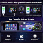 ATOTOZONE CB6 CarPlay AI Box & Android AI Box, Wireless CarPlay/Android Auto Adapter, Plug & Play CarWave Car Smart Box with AI DriveChat, GPS Track, Android 13, 2 BT, 4G LTE, 4G+64G, Black