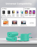 Type C Charger Fast Charging, 2Pack [10FT&6FT] Long USB C Cable with 25W Phone Super Fast Charger Block Compatible with Galaxy S25/S24/Plus/Ultra,iPhone 15/16/17/Air/Plus/Pro Max