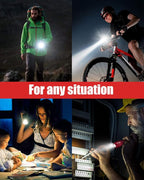 Victoper LED Flashlight 2 Pack Red, Bright High Lumens Tactical Flashlights High Lumens with 5 Modes, Waterproof Zoomable Flash Light for Outdoor, Gifts for Father's Day Camping Essentials Gear
