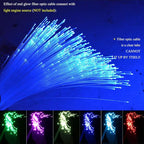 AKEPO End Glow Fiber Optic Light Cable 9.8ft/3m*375pcs*Mixed Dia.(0.03+0.04+0.06in), PMMA Plastic Cable for LED Star Ceiling Sky Light Kit and Fiber Optical Lighting Decoration (Without Light Source)