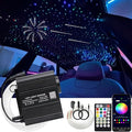 AMKI 550pcs 0.03in 13.1ft Twinkle Starlight Headliner Kit, Updated 2 in 1 Twinkle+Meteor Fiber Optic Light Box RGBW Sound Activated Mode for Car& Home Decoration, 240pcs Pure White Shooting Star