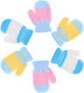 SATINIOR 3 Pairs Toddler Mittens Kids Winter Warm Gloves Baby Soft Stretch Mittens for Boys Girls Children