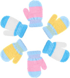 SATINIOR 3 Pairs Toddler Mittens Kids Winter Warm Gloves Baby Soft Stretch Mittens for Boys Girls Children