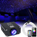16W Car Home Starlight Headliner Kit, Twinkle & Sound Activate RGBW Fiber Optic Lights with APP & Remote Control, Star Lights for Ceiling Decoration, 600 pcs 13.1ft