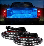 Truck Bed Lights 2Pcs - RGB 16 Million Colors, APP & Built-in Control, IP67 Waterproof, Music Sync, 12V DC, 60-Inch Led Light Strip