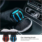 Compatible for 1PC Car Detailing Brushes Automobile Interior Soft Bristles Brush Air Vent Dust Cleaner Dusting Tool Cleaning(RED Wheel Brush)