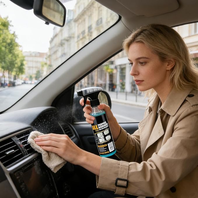 All Purpose Degreaser for Car and House, 300ml Car Interior Cleaner, Heavy-Duty Automotive Cleaning Spray, Quick Stain Removal