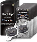 Hockey Car Air Freshener by HookUp - 10 Pack - Black Gold Scent (Extra Strong) | Unique Hockey Gift for Players, Coach, Fans | Hanging Car Accessory with Long Lasting Fresheners Smell