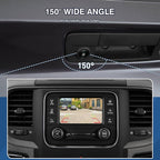 Tailgate Handle Backup Camera Fit for Dodge RAM 1500 2009-2017,Fit for Dodge RAM 2500 3500 2010-2017 Tailgate Reversing Rear View Park Assist Camera RCA Plug Replaces 68084284AB