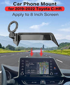 Magnetic Car Phone Mount for Toyota C-HR 2019 2020 2021 2022 Accessories, for MagSafe Strong Magnets Cell Phone Holder 8-Inch Screen Cradles, with Portable Phone Gripper 360° Rotation