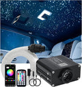 Twinkle Starlight Headliner Light,16W 650pcs 9.8ft LED Star Ceiling Fiber Optic Light Kit APP/Remote Control for Car/Home/Party