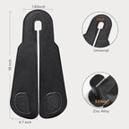 CoBak Extra Wide Car Seat Back Hooks, Premium Stitched Leather Headrest Hangers with Wide Slot Structure, Universal for Any-Width Purses, Handbags, Bags (2 Pack), Carbon Fiber Black