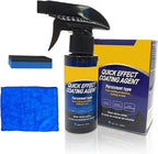 Quick Effect Coating Agent for Car, Nano Car Coating Spray, Quick Effect Coating Agent,Quickly Coat Car Wax,Car Scratch Wax Polish Spray Waterless Wash,Helps Refresh Exterior Gloss & and Glass Cleaner